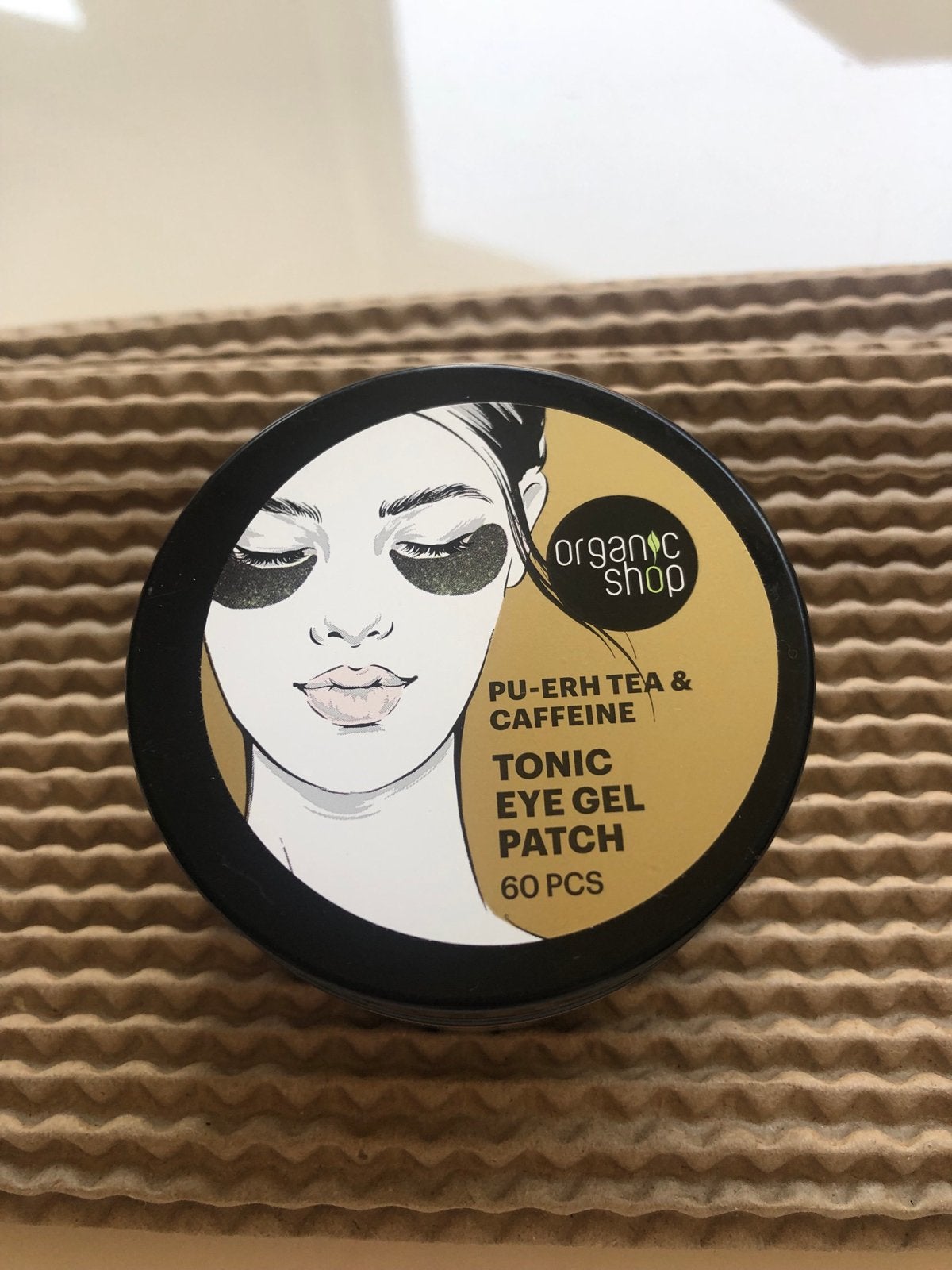 Organic Shop Tonic Eye Gel Patches - Pu-Erh Thee & Cafeïne, Verzenden, Nieuw, Ogen, Verzorging