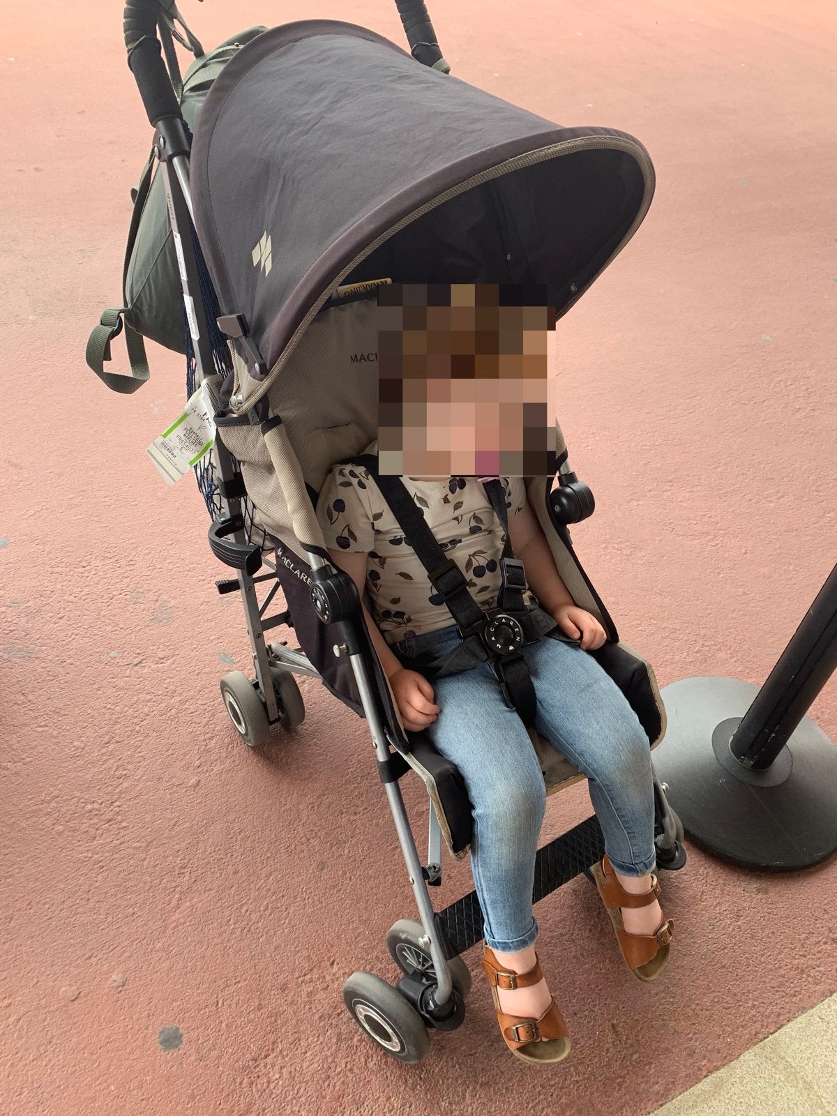 Maclaren buggy met zonnekap en regenhoes, Ophalen, Gebruikt, Maclaren, Zonnekap