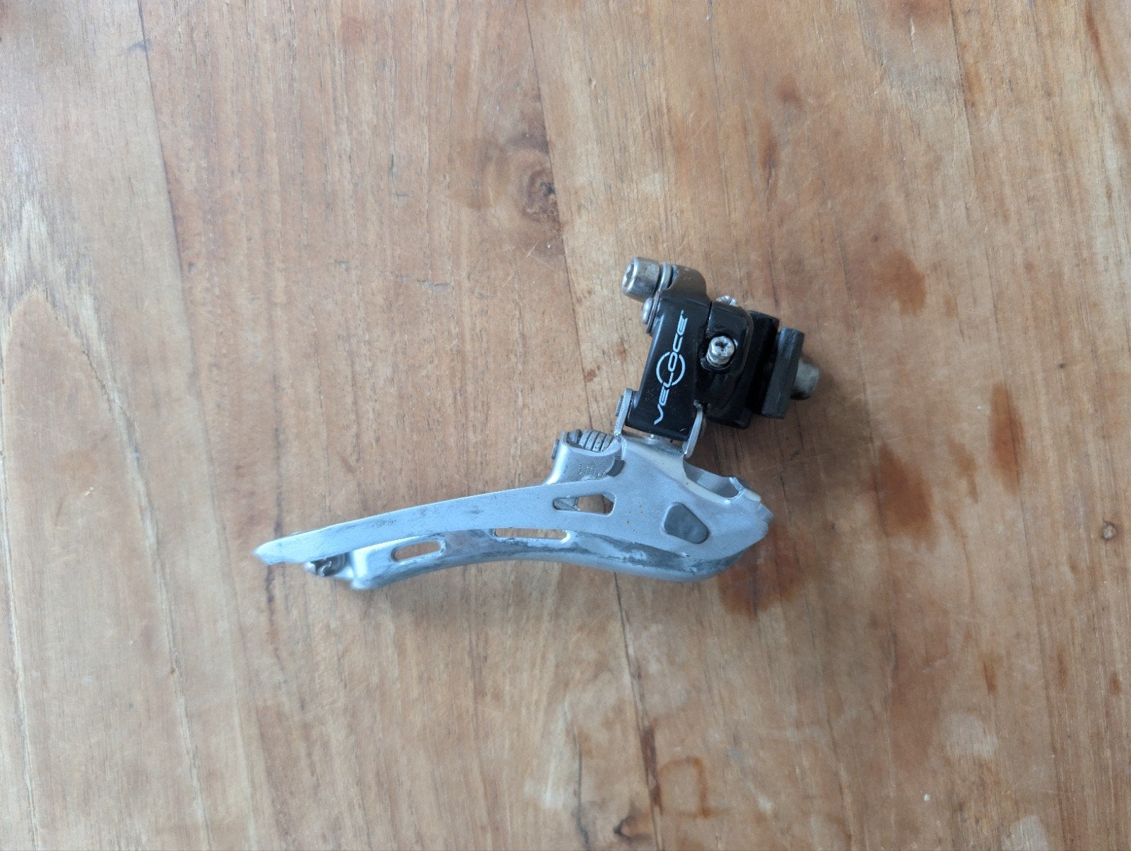 Campagnolo Veloce voorderailleur - zgan, Campagnolo, Ophalen of Verzenden, Zo goed als nieuw, Derailleur of Ketting