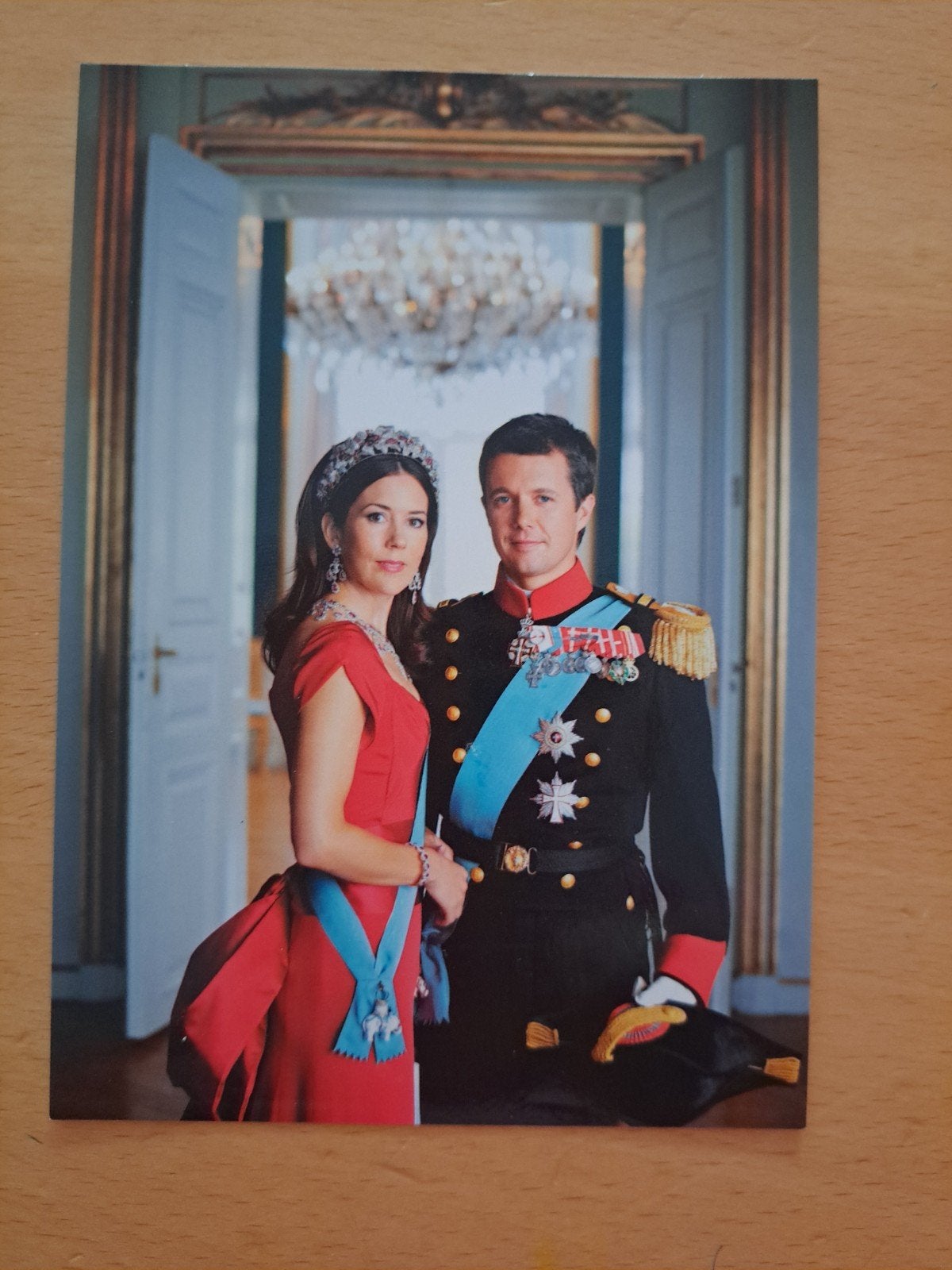 Ansichtkaart van Frederik en Mary van Denemarken, Ophalen of Verzenden, Kaart, Foto of Prent