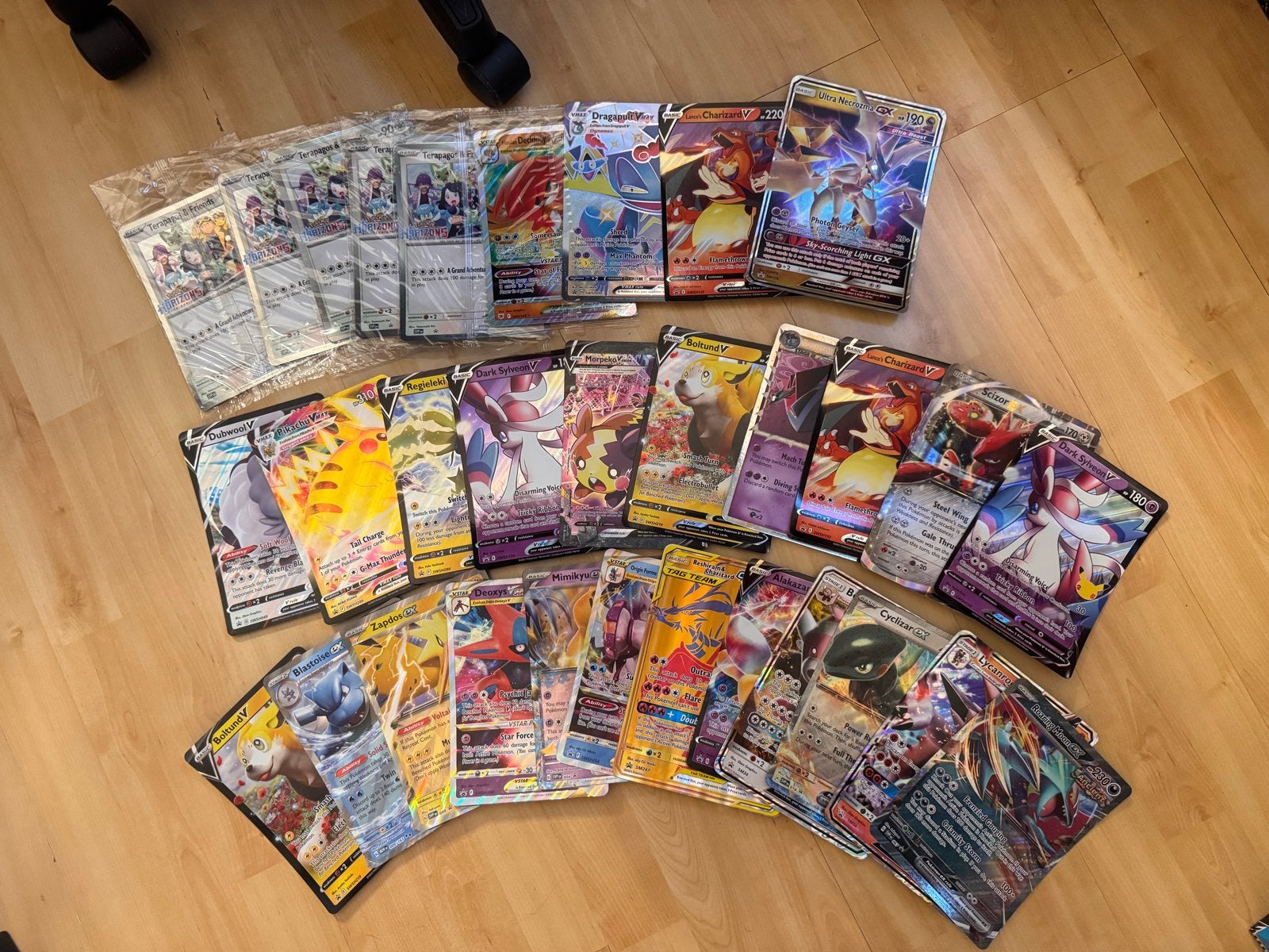 Leuke collectie pokemon kaarten, Ophalen of Verzenden, Zo goed als nieuw, Meerdere kaarten