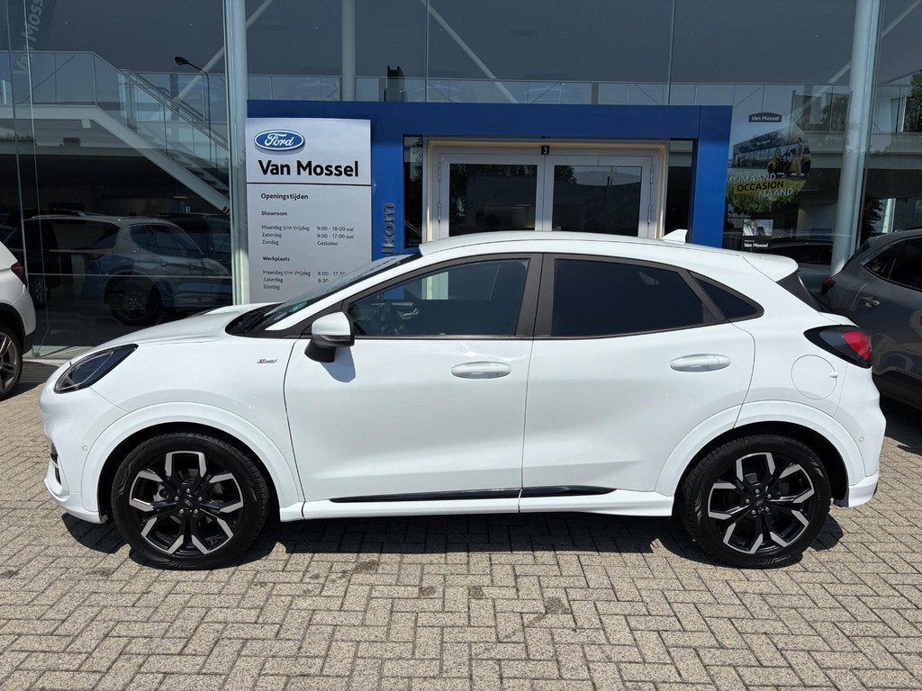 Ford Puma 1.0 EcoBoost Hybrid ST-Line X | Stoel/stuur voorru, Auto's, Ford, 12 maanden, 125 pk, Wit, Origineel Nederlands