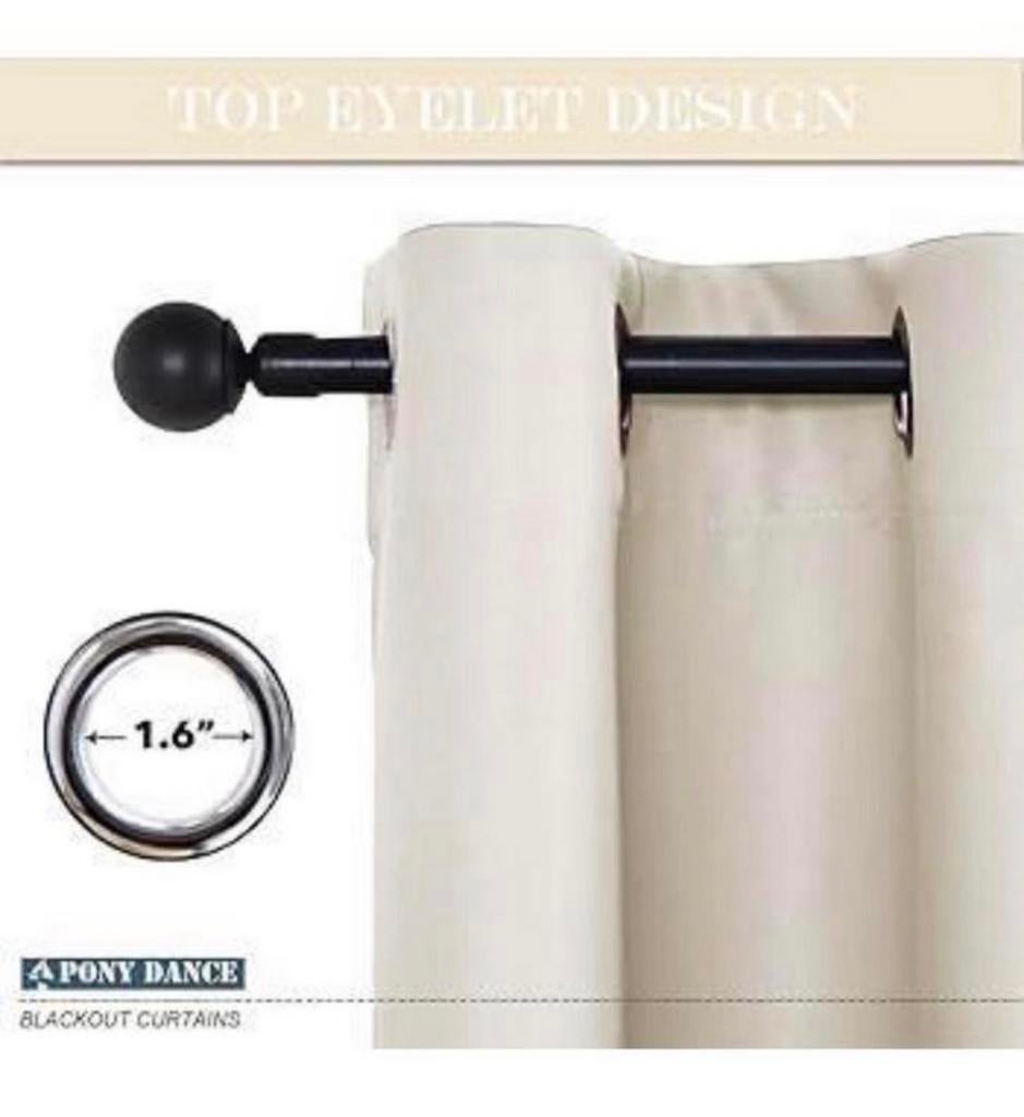 Licht-beige Isolerende thermische gordijnen 140 x 220 set, 100 tot 150 cm, 200 cm of meer, Beige, Nieuw
