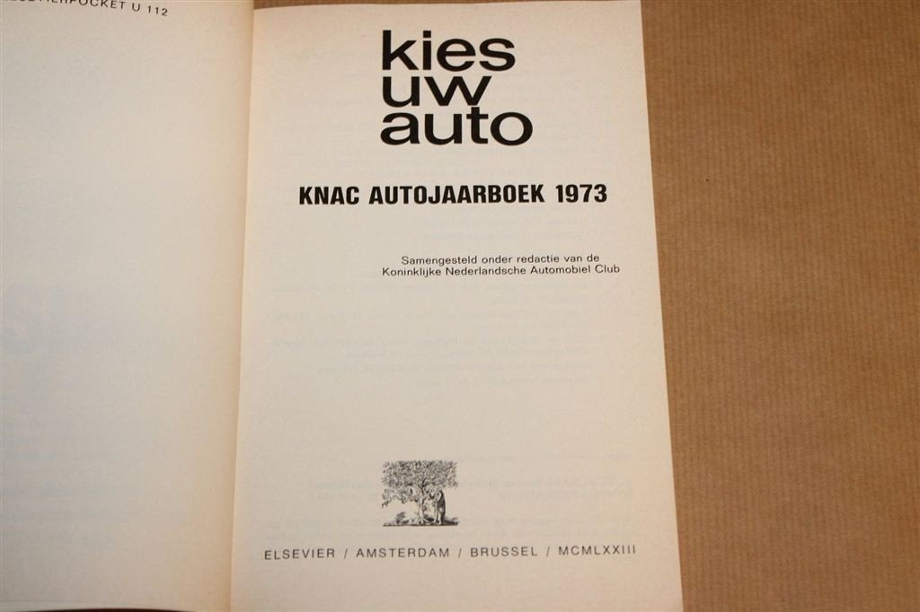 Kies Uw Auto 1973 — KNAC Autojaarboek, Boeken, Ophalen of Verzenden, Gelezen, Algemeen