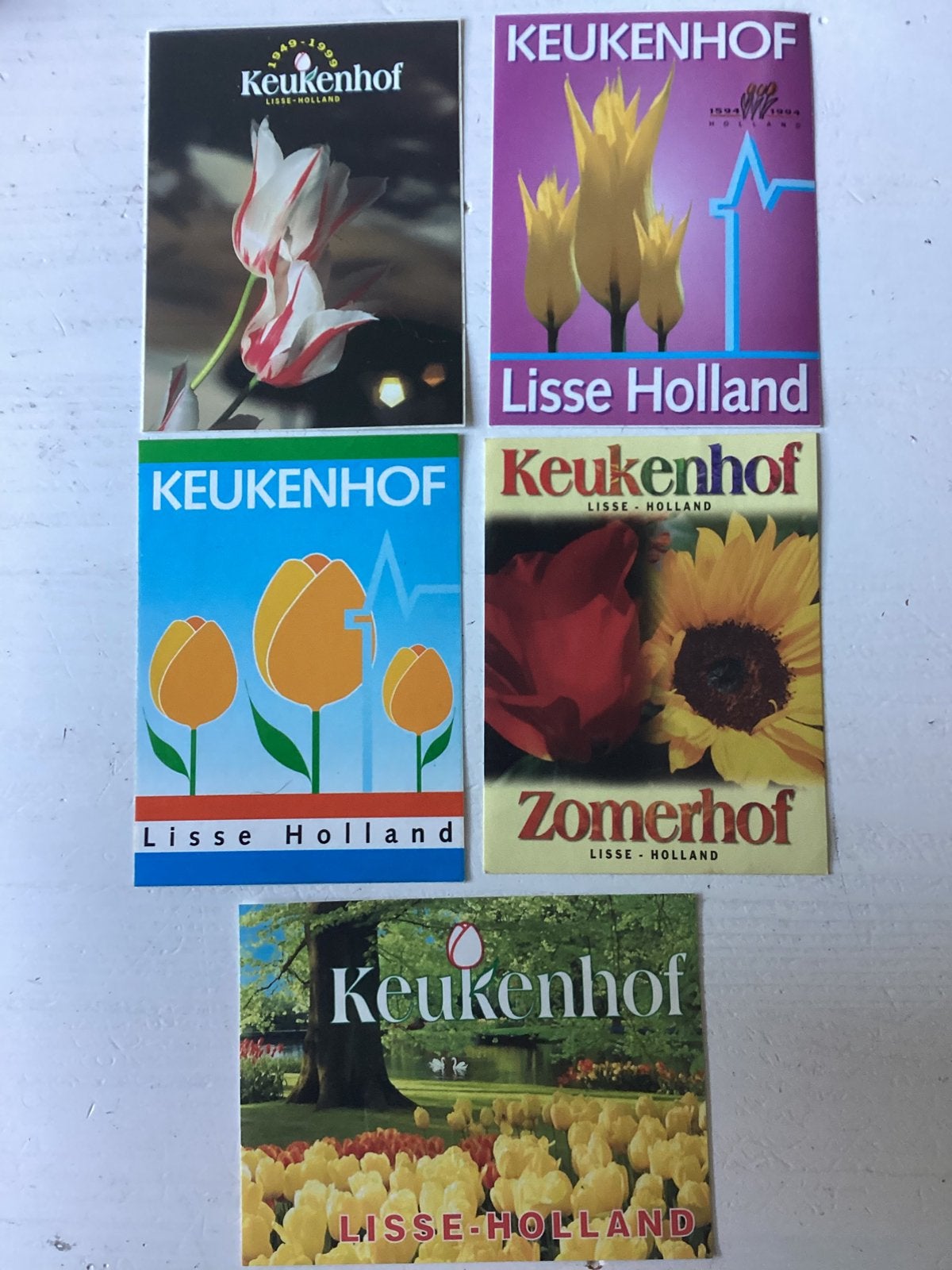 5 stickers Keukenhof Lisse, Verzenden, Zo goed als nieuw, Dier en Natuur