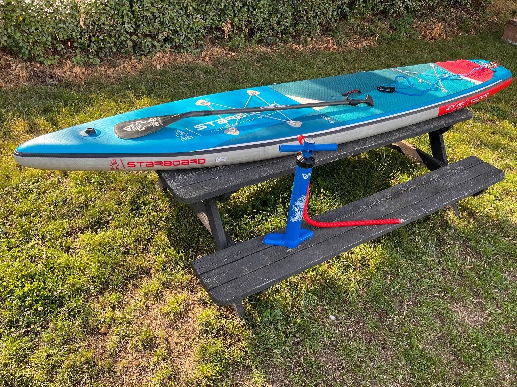 Starboard - degelijk supboard mét carbonnen peddel, Watersport en Boten, Suppen, Ophalen of Verzenden, Zo goed als nieuw, SUP-peddels