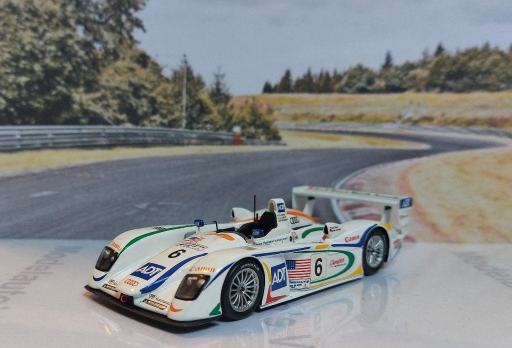 1:43 Audi R8 Roadster #6; Le Mans 2003; Minichamps 400031306, Ophalen of Verzenden, Gebruikt, Auto, MiniChamps