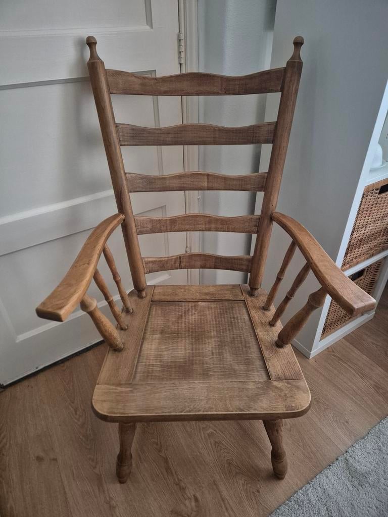 Houten Windsor spijlenstoel fauteuil, Ophalen, Zo goed als nieuw