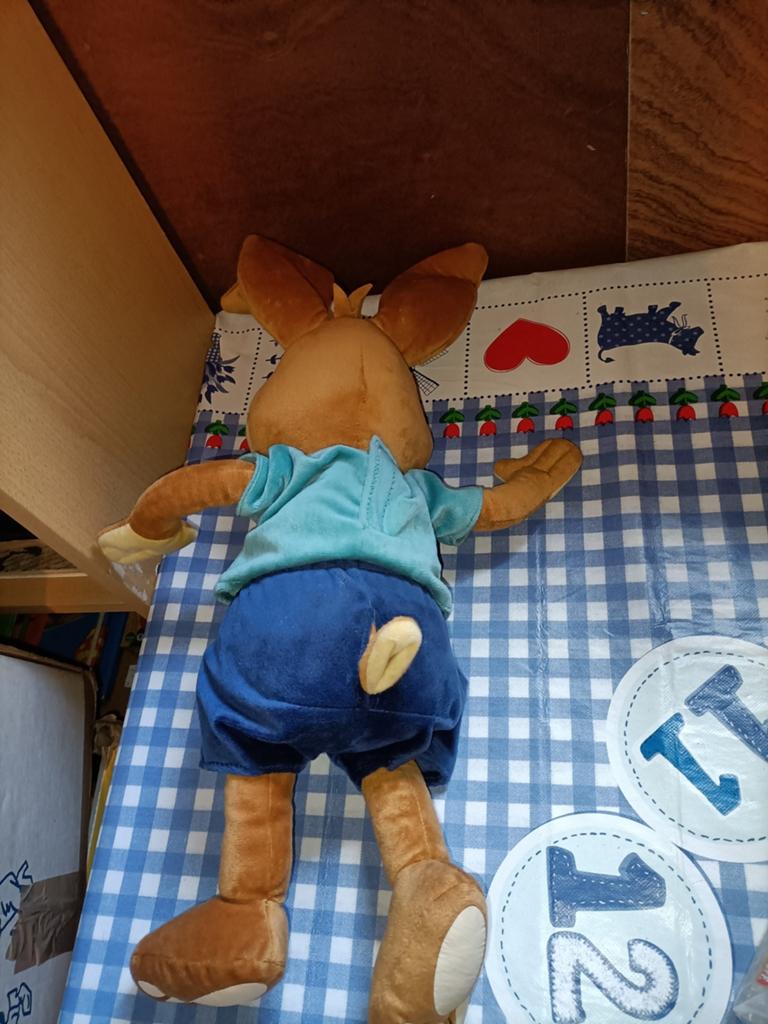 Koos Konijn knuffel nieuwe versie 50 cm groot, Ophalen of Verzenden, Zo goed als nieuw, Konijn