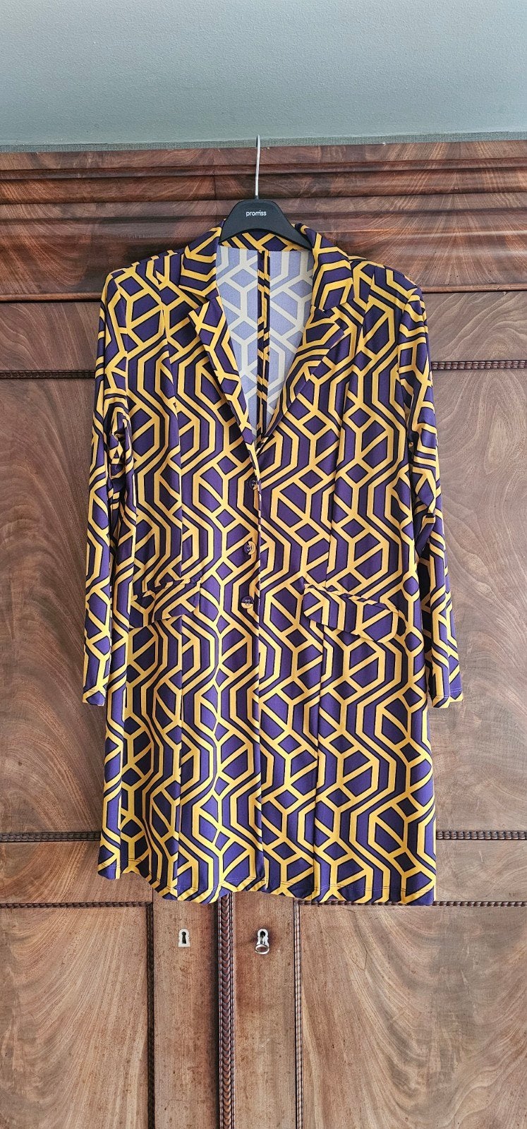 Blazer van Plusbasics - maat 46, Ophalen of Verzenden, Zo goed als nieuw, Maat 46/48 (XL) of groter, Paars