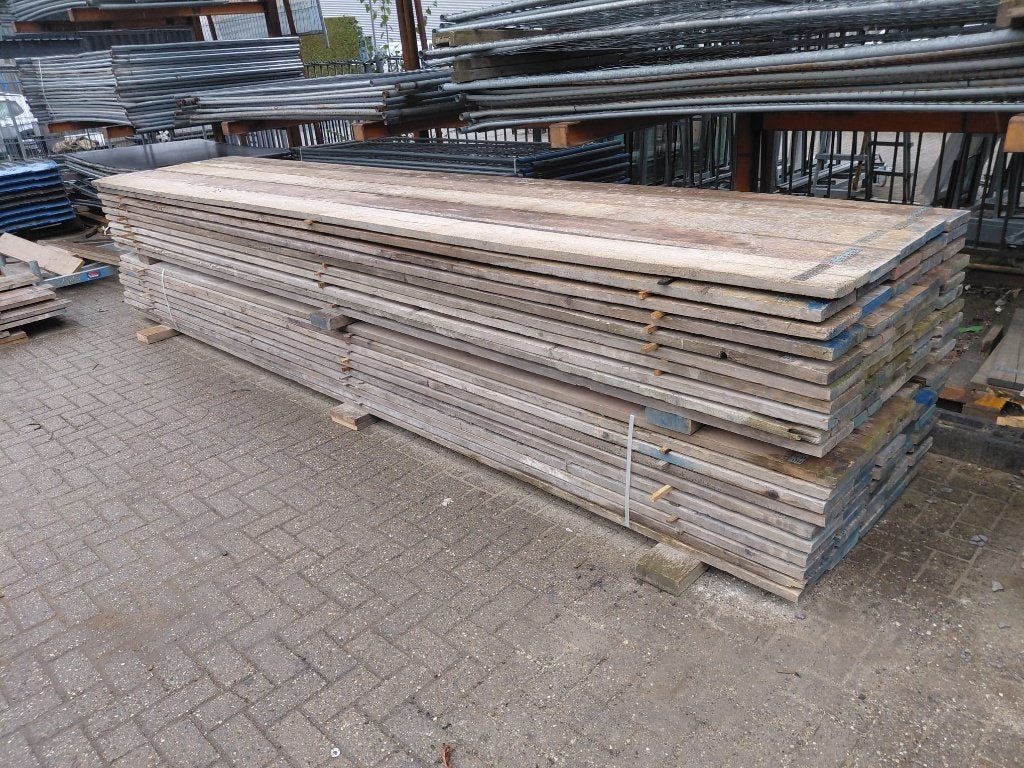 gebruikte steigerplanken 5m lang, Ophalen, Gebruikt, 25 tot 50 mm, Plank
