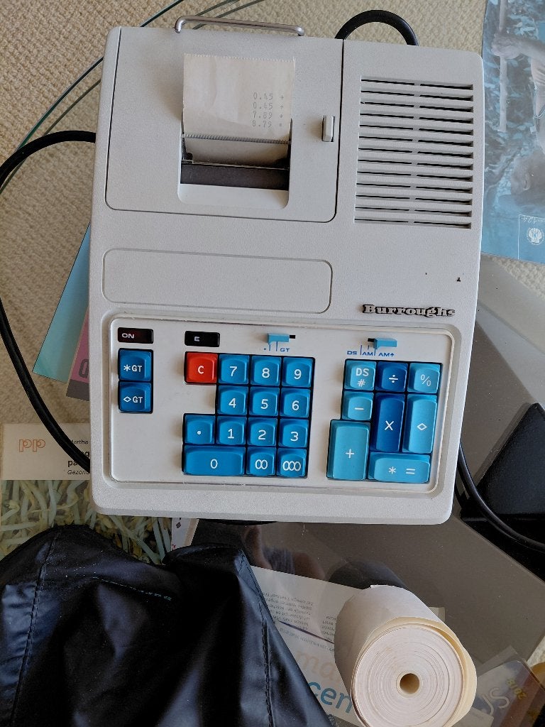telmachine Burroughs, Ophalen, Zo goed als nieuw
