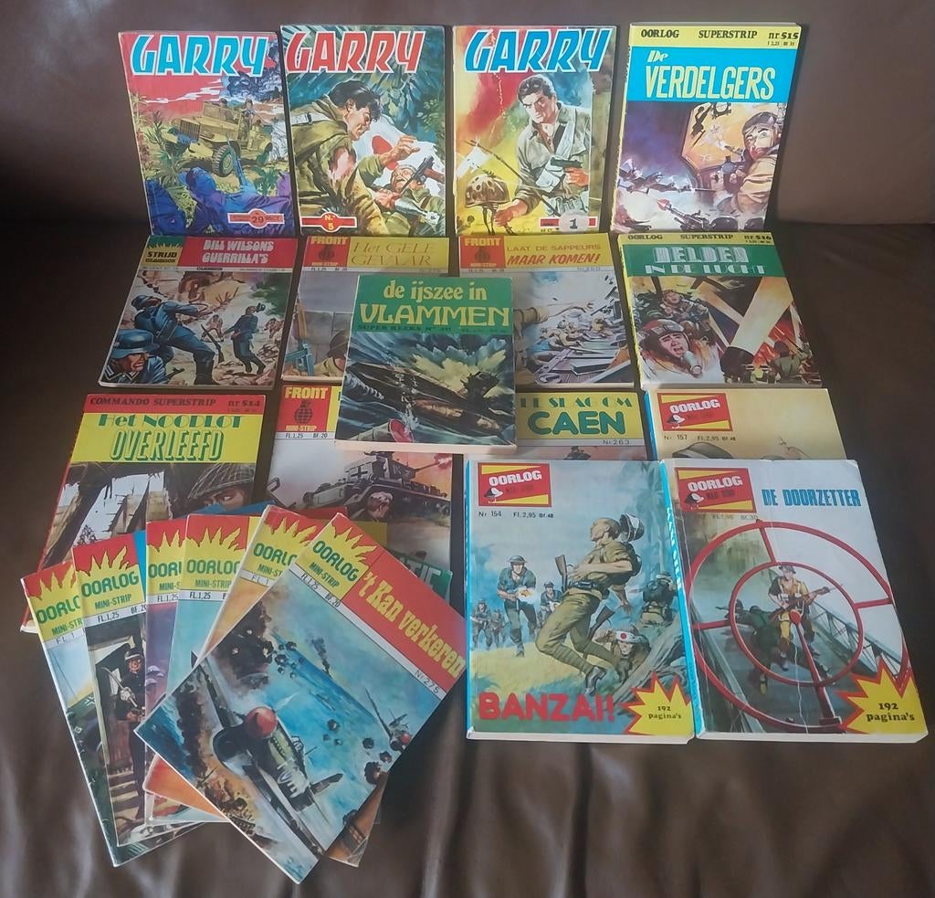 Grote collectie oorlogsstrips en superstrips, Ophalen of Verzenden, 1945 tot heden, Gelezen, Algemeen