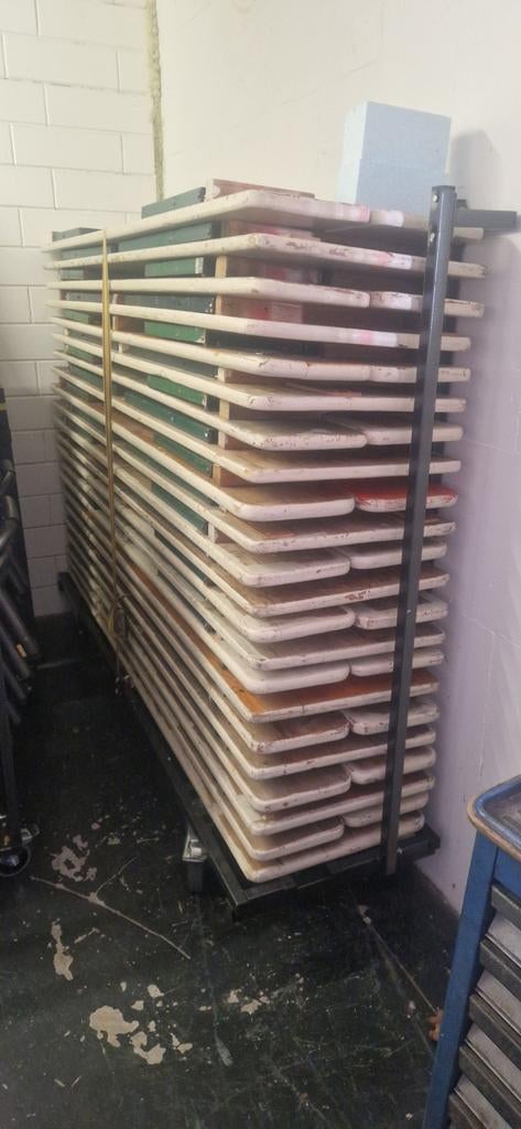 Bierbanksets 220x50 cm - Duitse kwaliteit (28 sets), Tuin en Terras, Picknicktafels, Gebruikt, Ophalen of Verzenden, Inklapbaar
