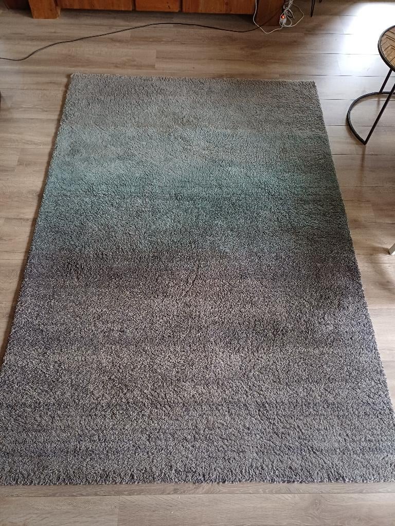 Vloerkleed grijs blauw 160x230, Ophalen, 150 tot 200 cm, 200 cm of meer, Rechthoekig