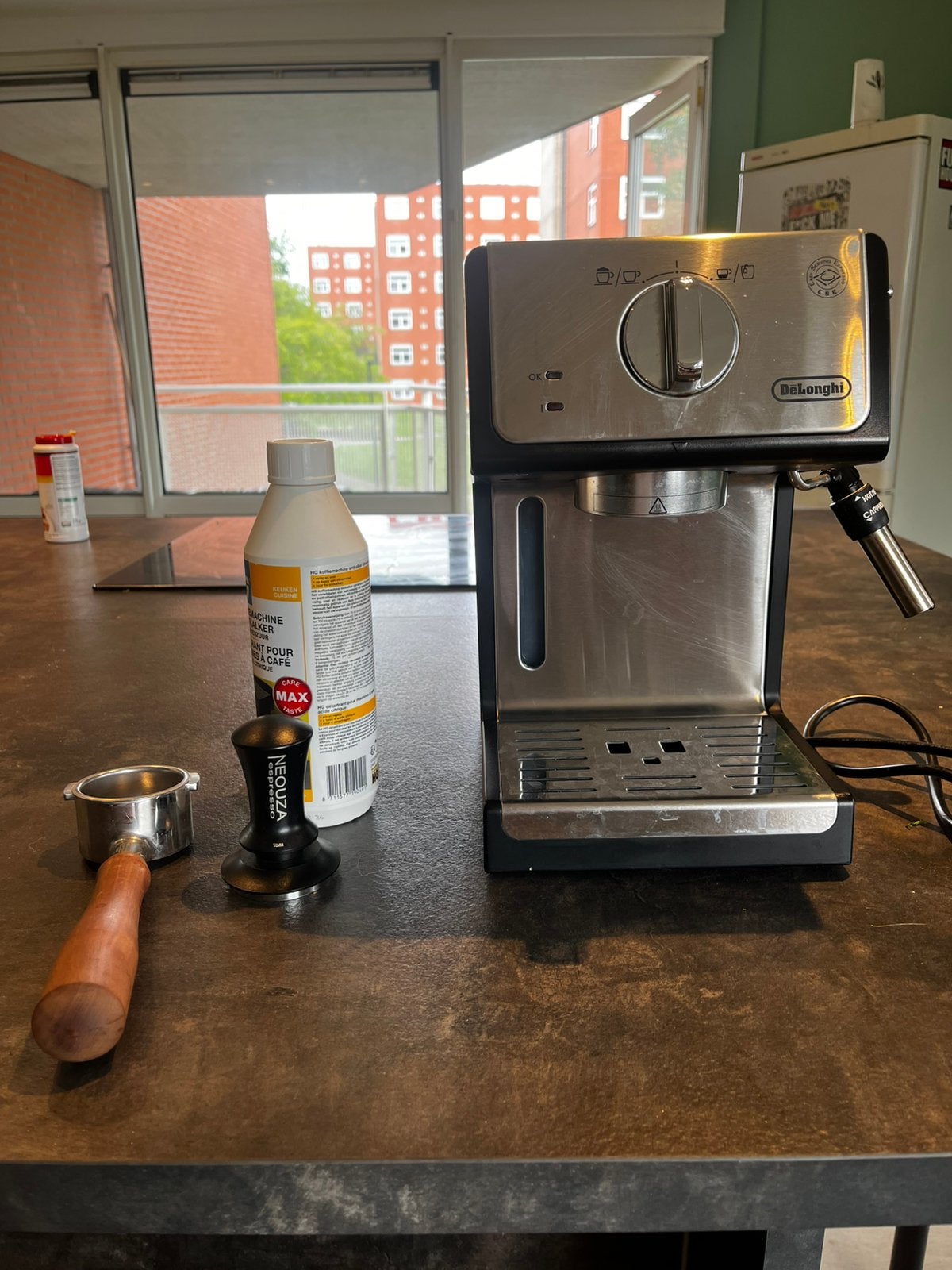 De’Longhi ECP33.21 with accessories, Witgoed en Apparatuur, Koffiezetapparaten, Gebruikt, Koffiebonen, Espresso apparaat, 2 tot 4 kopjes