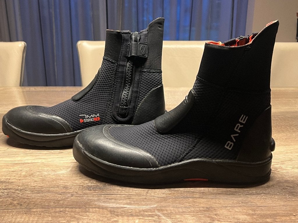BARE 7mm Ultrawarmth Duiklaarzen, Watersport en Boten, Ophalen of Verzenden, Zo goed als nieuw, Zwem- of Duikvliezen