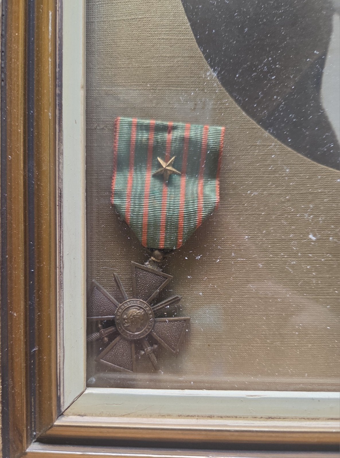 Oorlogskruis 1914-1918 WO1 Croix de guerre, Overige gebieden, Lintje, Medaille of Wings, Ophalen of Verzenden, X