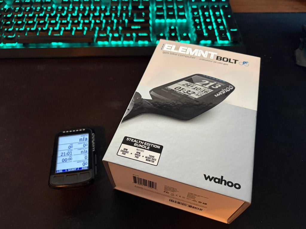 Wahoo Element Bolt V1, Fietsen en Brommers, Fietsaccessoires | Fietscomputers, Zo goed als nieuw, Draadloos, GPS, Waterdicht, Ophalen