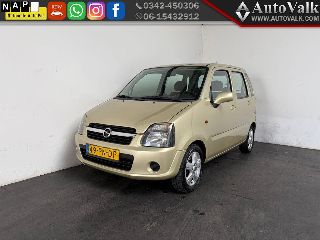 Opel Agila 1.2-16V Maxx. Trekhaak! (bj 2004), Voorwielaandrijving, Bedrijf, Handgeschakeld, 75 pk