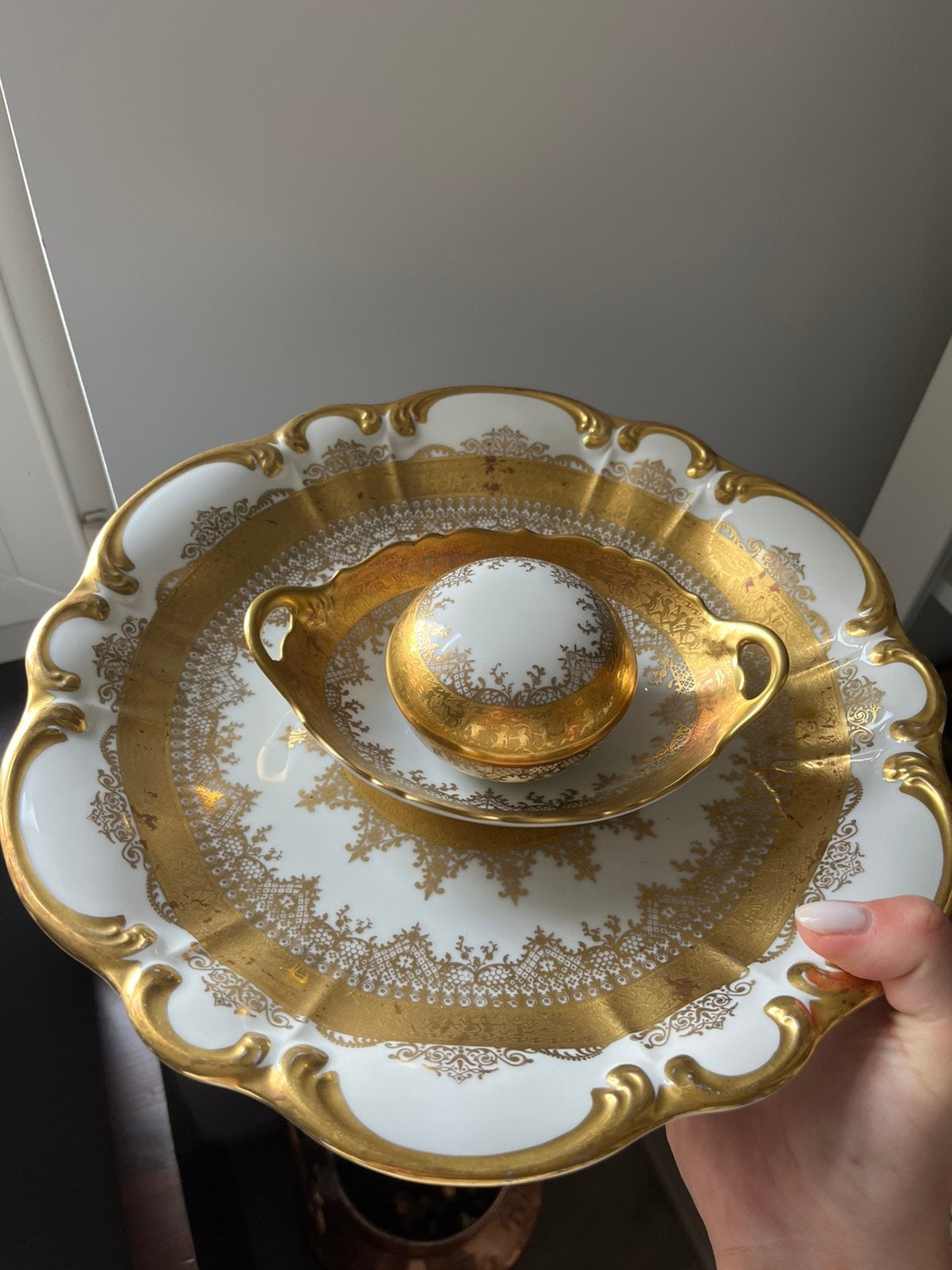 Porcelaine set, Ophalen