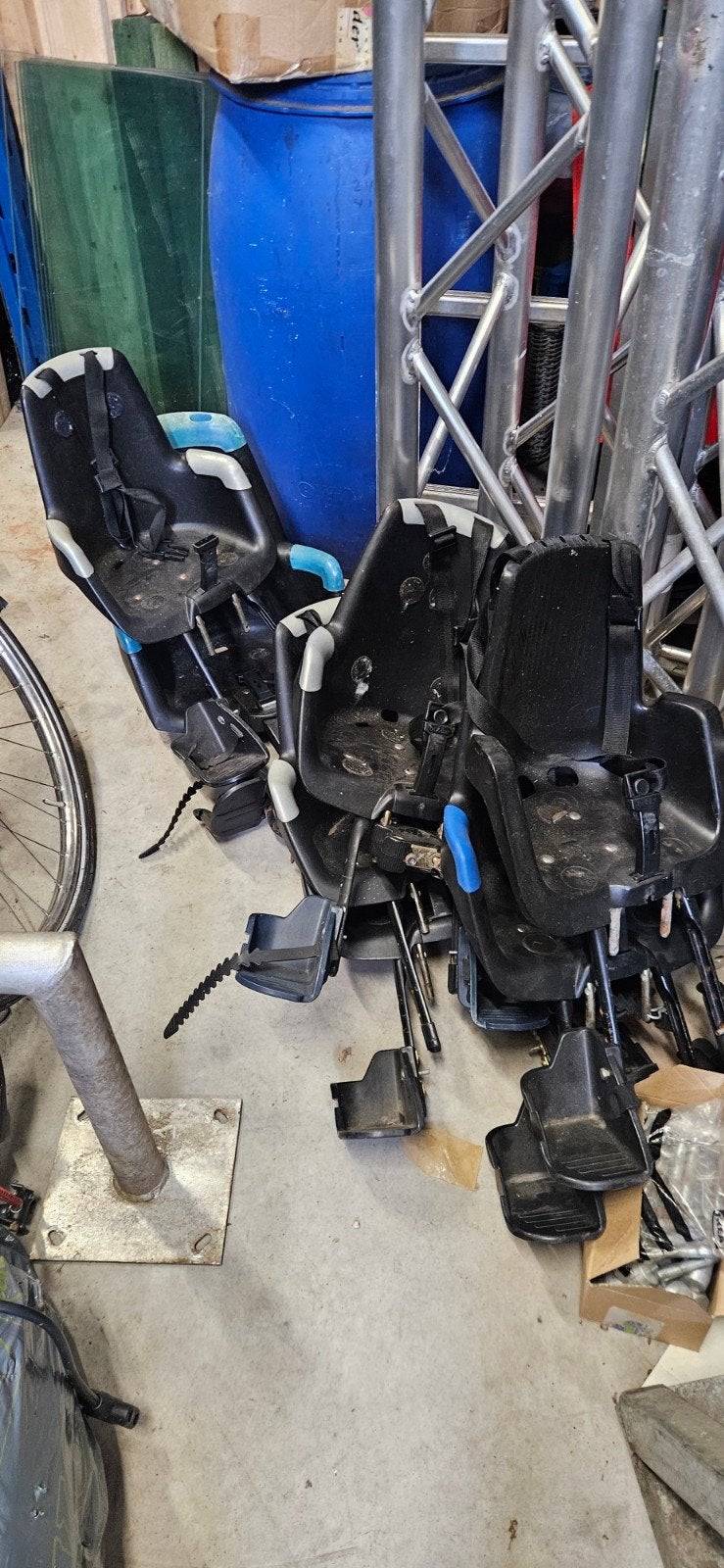 fietsstoeltjes  7 stuks  ,in één koop € 35 weg=weg, Ophalen, Gebruikt, Bobike, Voetsteuntjes