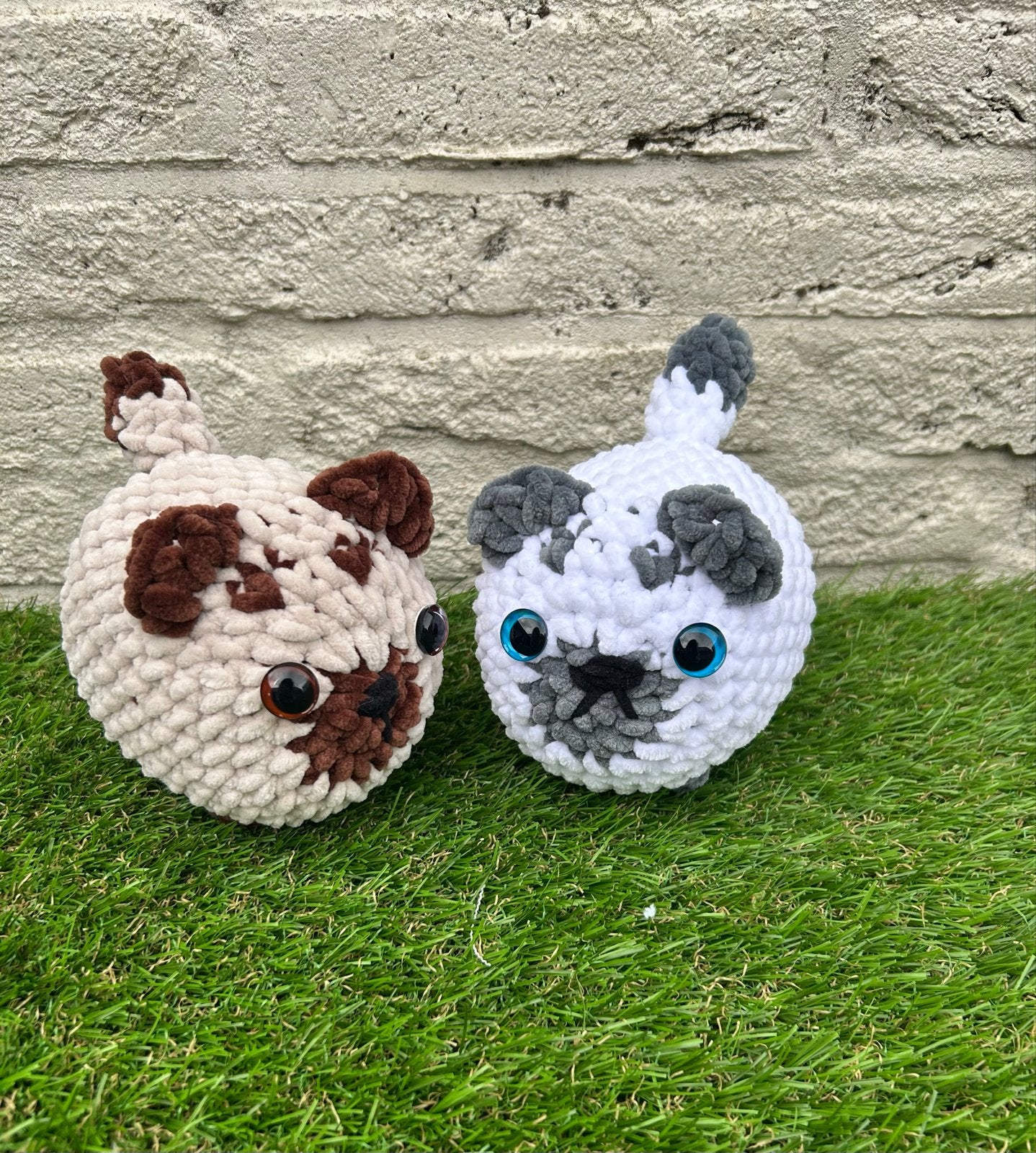 Gehaakte honden knuffels set - Schattige handgemaakte honden, Nieuw, Hond, Meerkleurig, Klein (minder dan 20 cm)