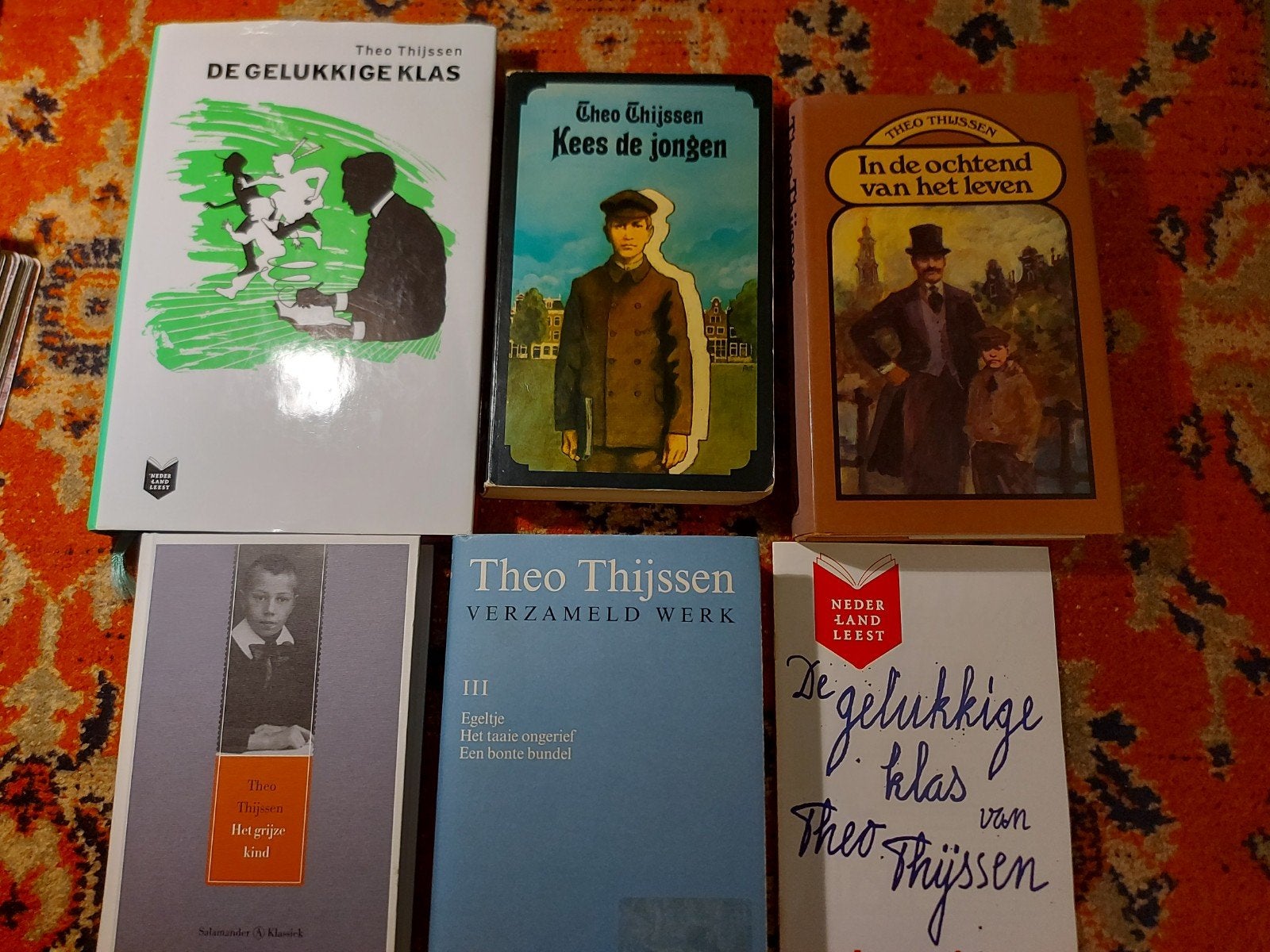 Theo Thijssen  5 en een klein boekje zie laatste foto, Ophalen of Verzenden, Zo goed als nieuw