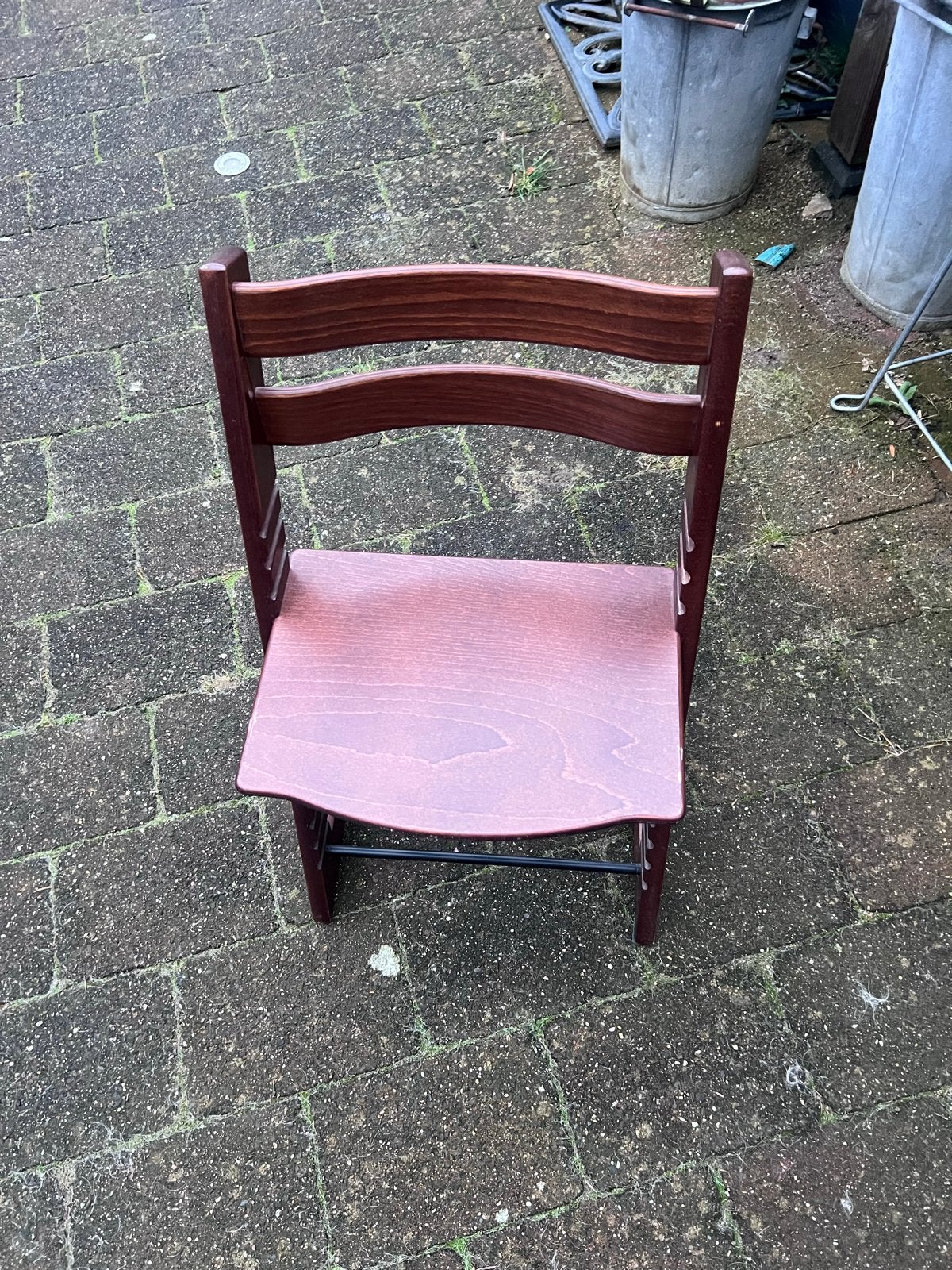 Tripp trapp stokke kinderstoel, Ophalen, Gebruikt, Bruin, Eén