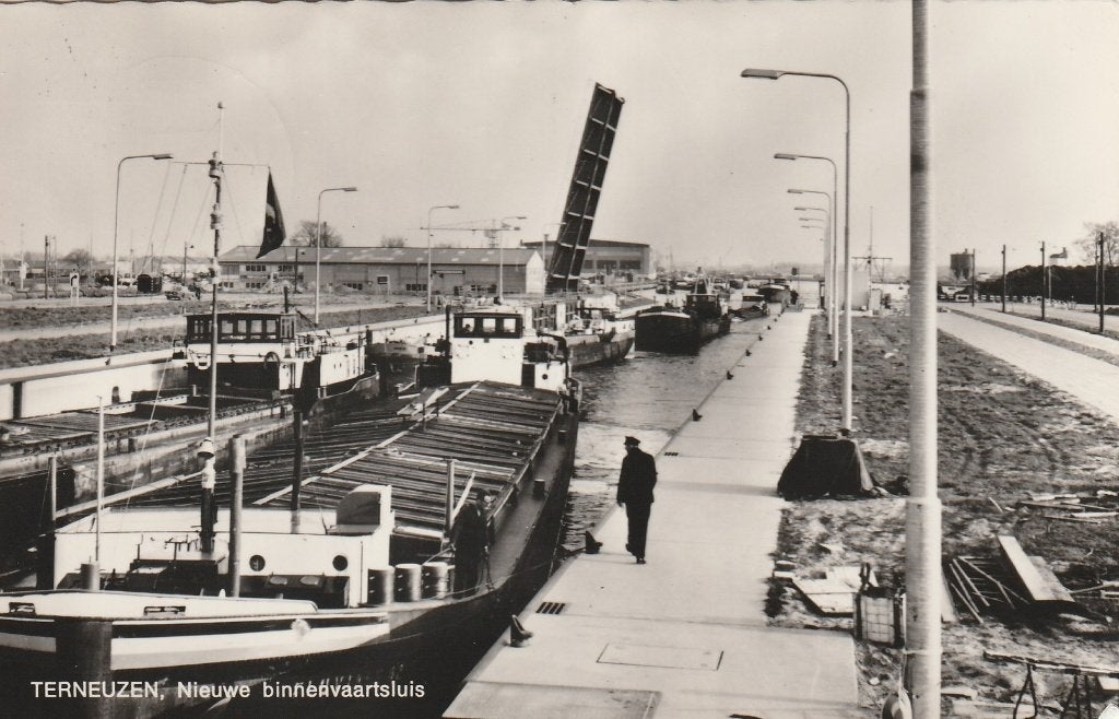 TERNEUZEN Nieuwe Binnenvaartsluis, Verzenden, 1960 tot 1980, Gelopen, Zeeland
