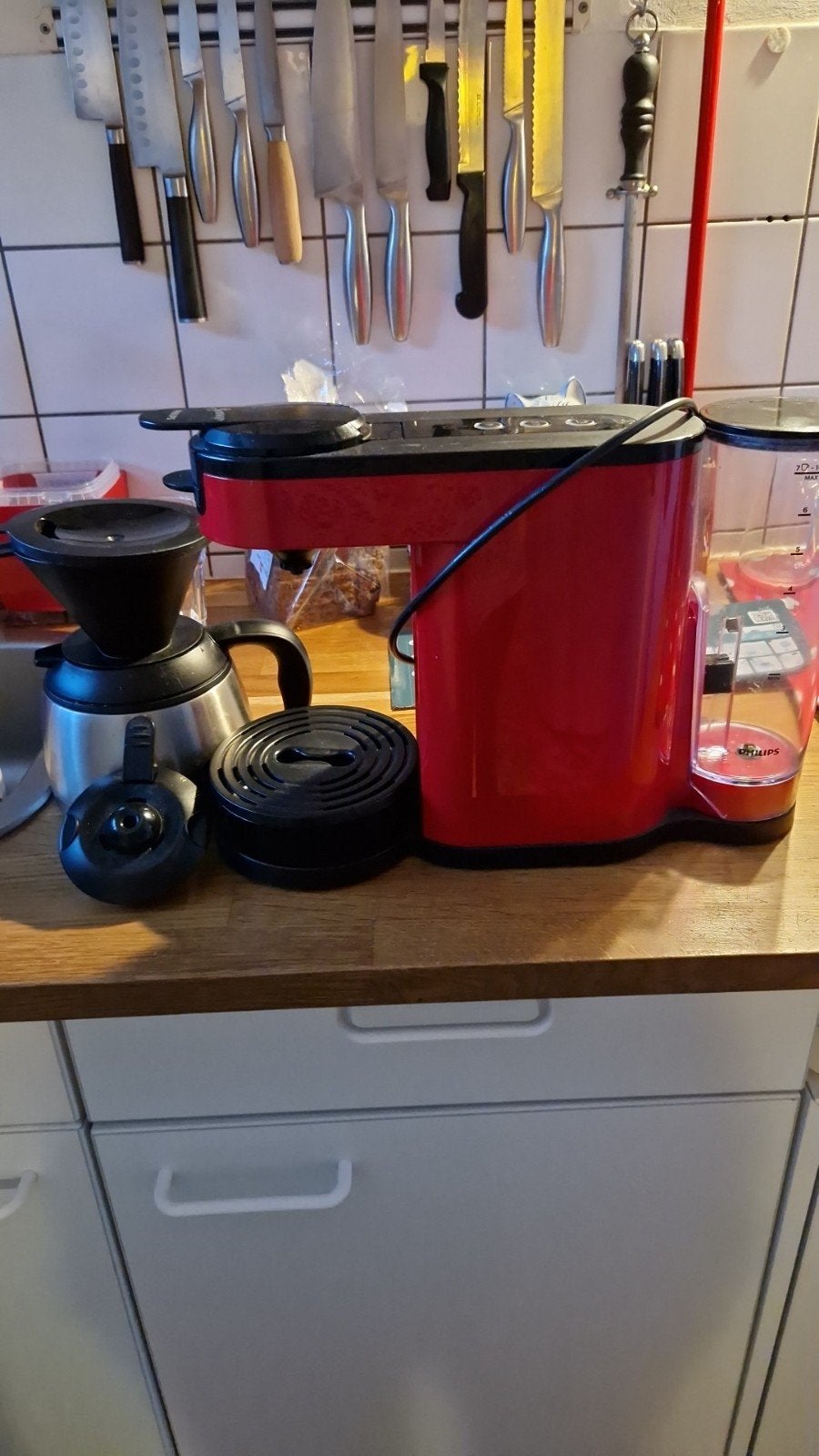 senseo duo, Ophalen, Gebruikt