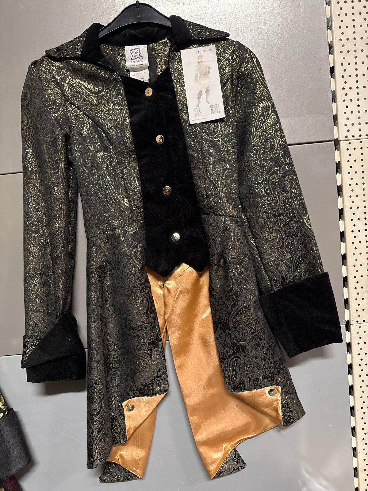Piratenjas zwart/goud - Freddy's Magic mt xs, Ophalen of Verzenden, Nieuw, Maat 36 (S), Carnaval