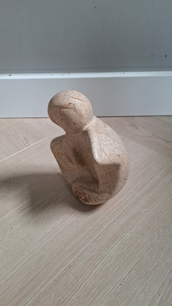 Marmeren beeld vrouw, Antiek en Kunst, Ophalen, Overige materialen, Beeld