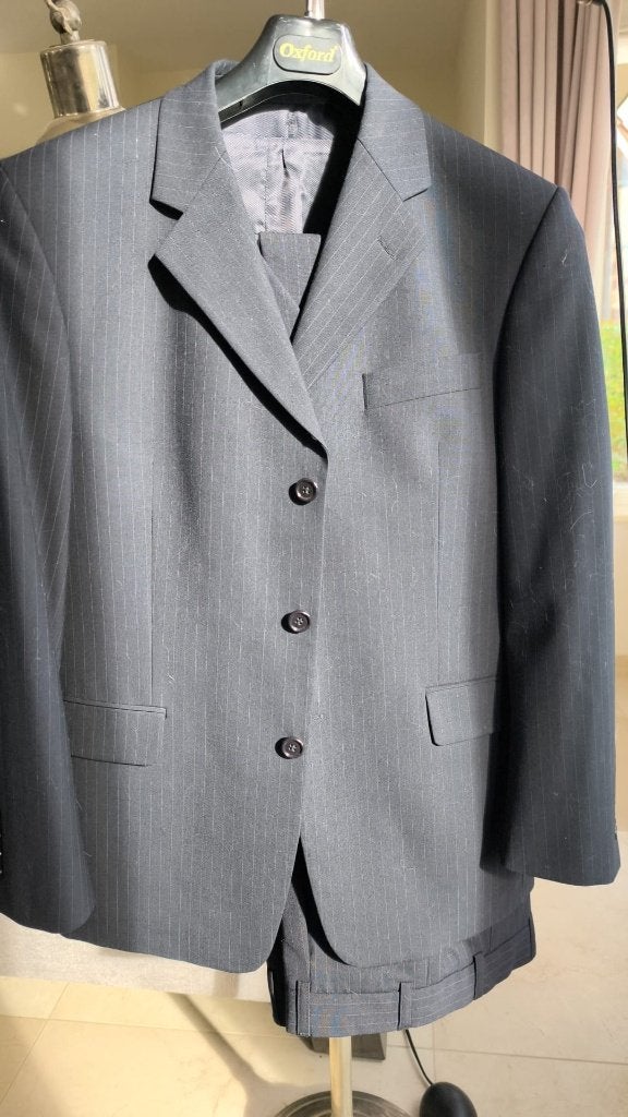 Kostuum / pak 3 delig Oxford - blauw maat 48 / 24, Ophalen of Verzenden, Zo goed als nieuw, Oxford, Maat 48/50 (M)