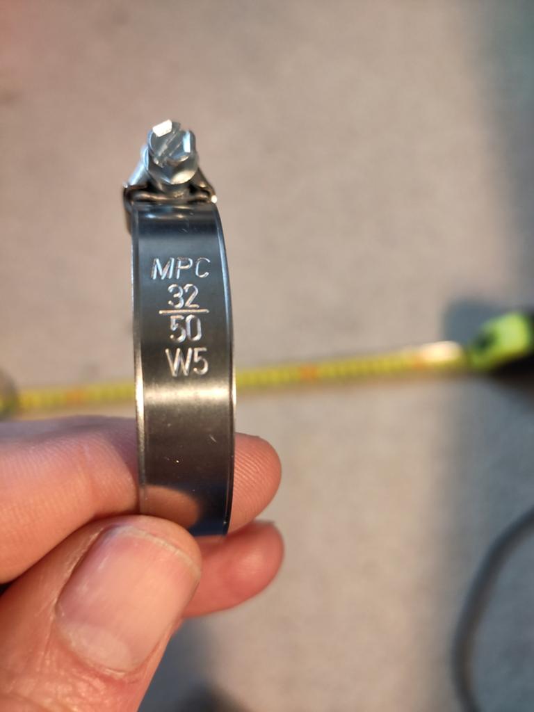 Slangklemmen RVS W5 - MPC 32-50 mm (6 stuks), Overige typen, Ophalen of Verzenden, Zo goed als nieuw, Minder dan 50 mm