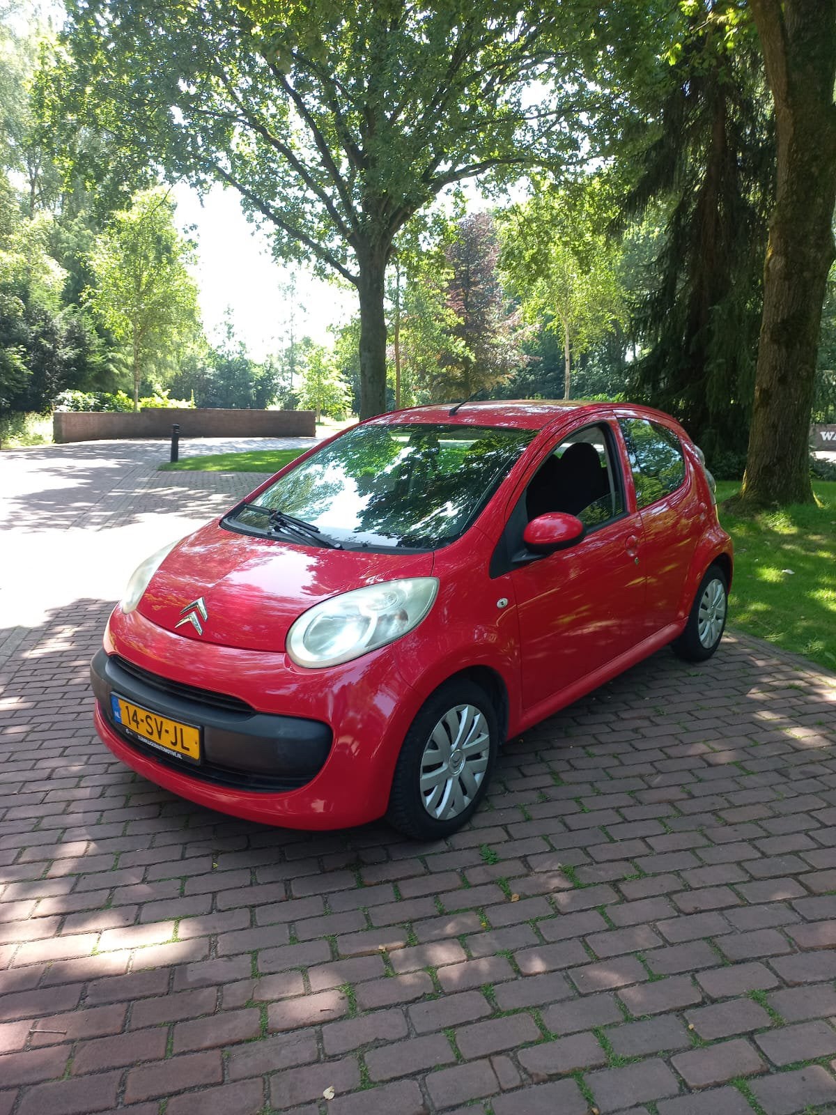 Citroën C1 1.0 5-DRS 2006 Rood airco, Auto's, Citroën, Voorwielaandrijving, 4 stoelen, C1, 68 pk