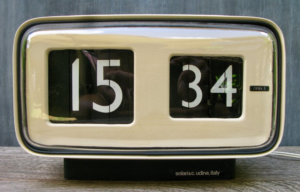KLOK CIFRA 5 SOLARI UDINE ITALY, Ophalen of Verzenden, 18 cm, Metaal, Gemerkt