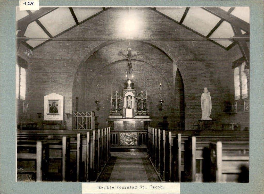 Roermond - Kerk Voorstad Sint Jacob - Foto - 1955, Verzenden, 1940 tot 1960, Limburg