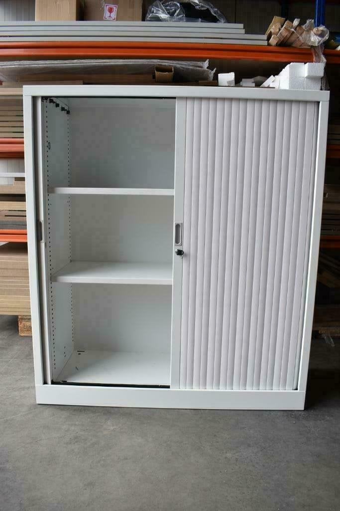 Witte archiefkasten/roldeurkasten/kantoorkasten, Niet ingevuld, 100 tot 150 cm, Niet ingevuld, Ophalen of Verzenden
