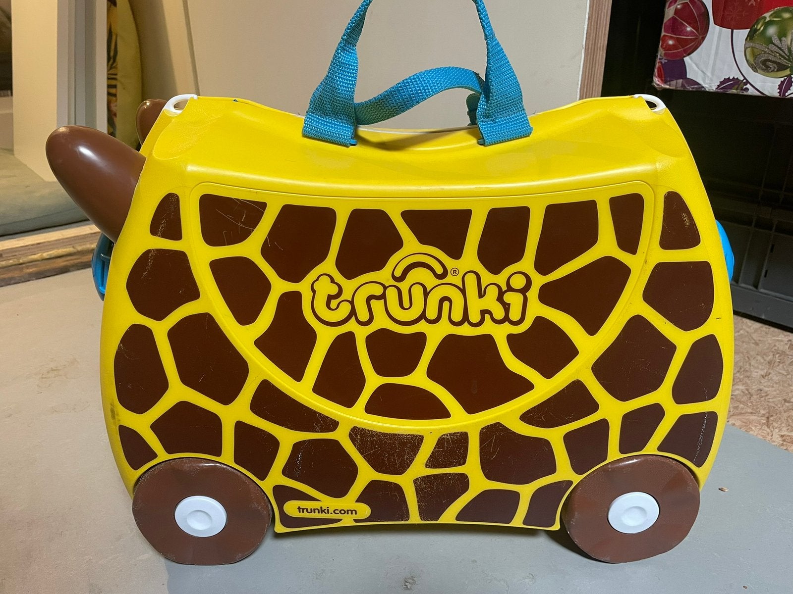 Trunki giraffe kinderkoffer, Hard kunststof, Minder dan 50 cm, Ophalen of Verzenden, Zo goed als nieuw