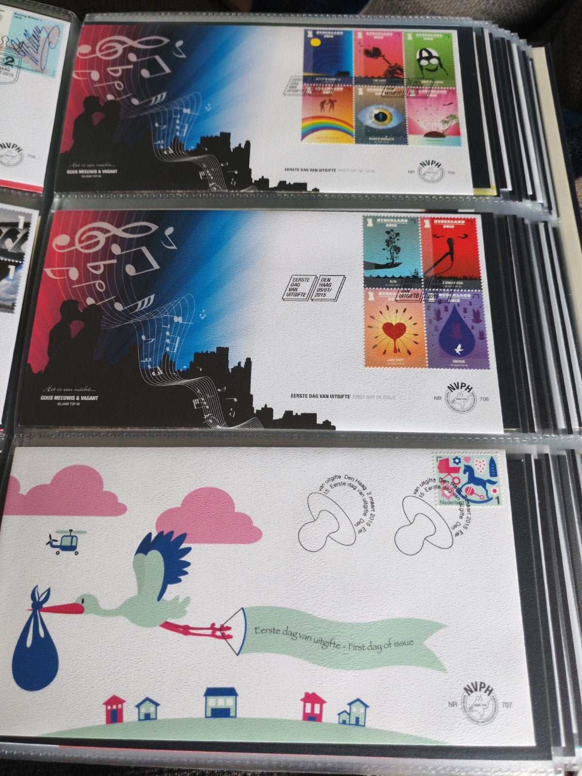 Nederland fdc jaargang 2015 compleet E706 tm E725, Ophalen of Verzenden, Nederland