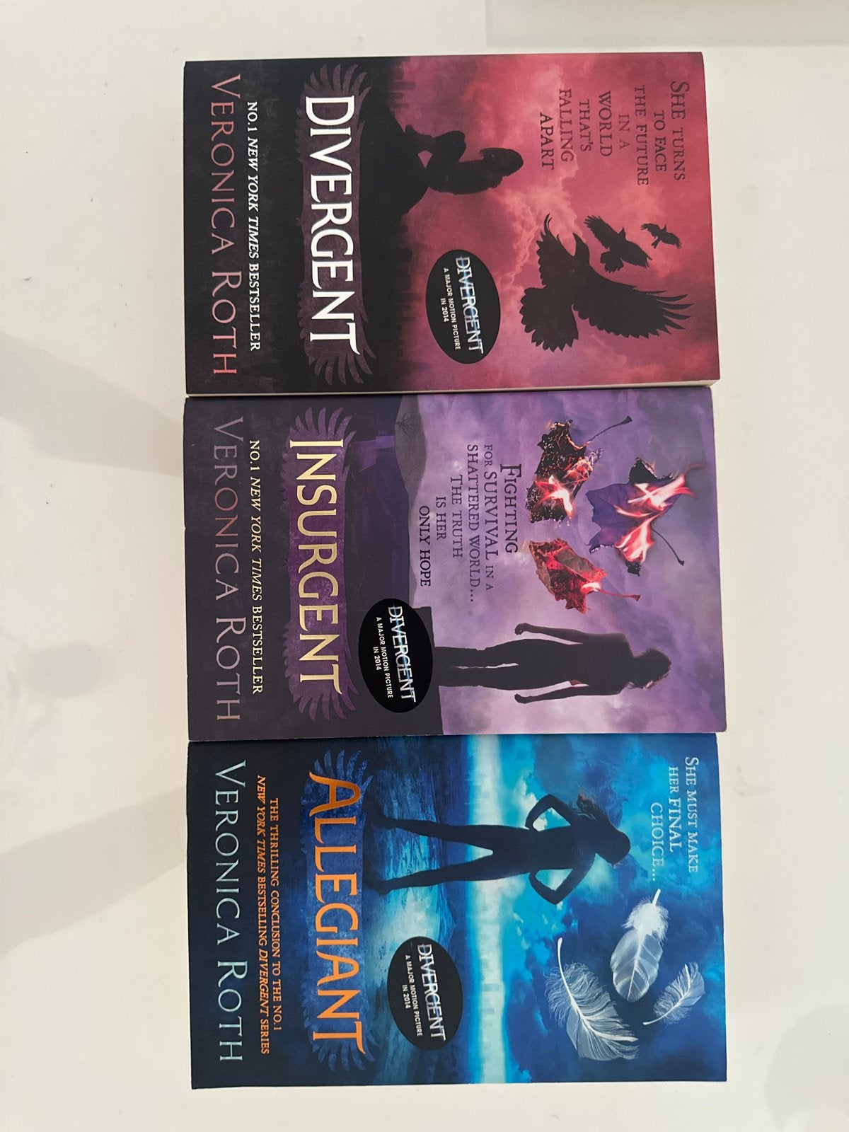 3 Boeken: Divergent, Insurgent, Allegiant Engels, Boeken, Ophalen of Verzenden, Gelezen