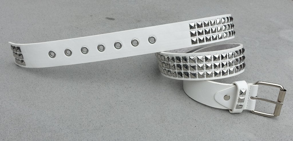 moderne unisex broekriem nr. 285-0 / 110 x 3,8 cm in wit, Wit, Nieuw, Tailleriem, Ophalen of Verzenden