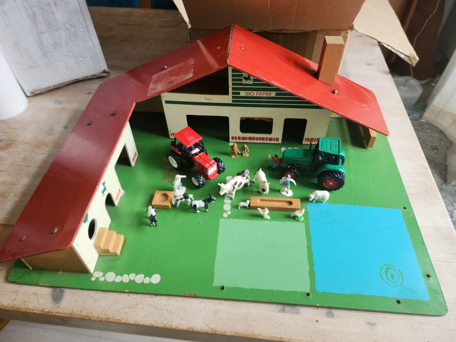 1960s vintage speelgoed boerderij, Antiek en Kunst, Ophalen of Verzenden