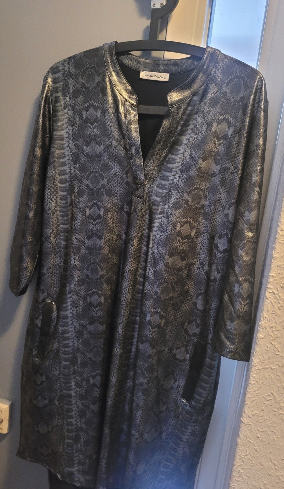 Jurk Angelle Milan, Kleding | Dames, Maat 46/48 (XL) of groter, Ophalen of Verzenden, Zo goed als nieuw, Knielengte