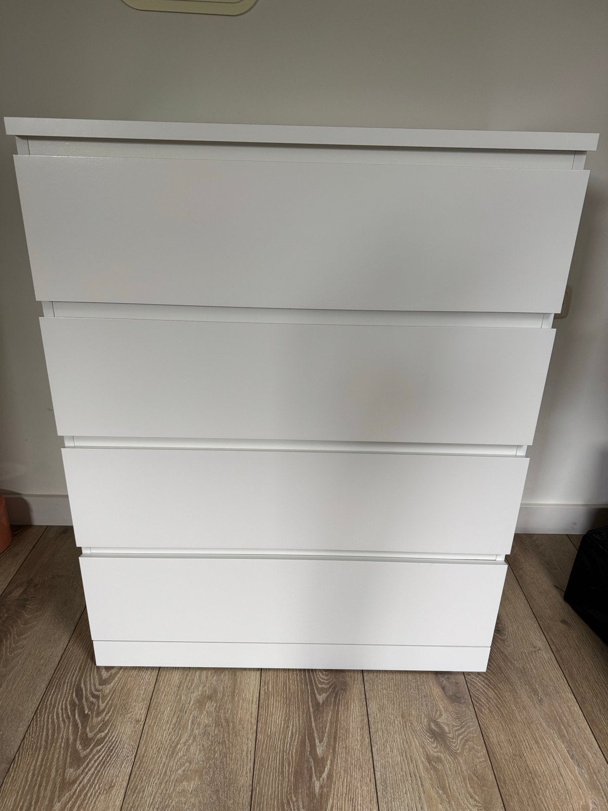 IKEA MALM ladekast met 4 lades, wit, Ophalen, Gebruikt, 100 tot 150 cm, 50 tot 100 cm