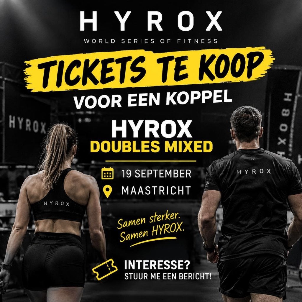 Hyrox tickets doubles mixed open Maastricht, Ophalen of Verzenden, Nieuw