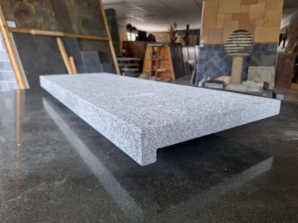 strakke zwembadrand Grijs Graniet 100x35x3/5 cm - TOPPRIJS, Ophalen of Verzenden, Nieuw