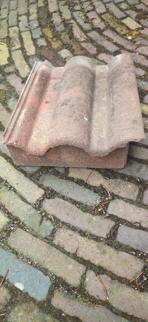 Neroma speciale pannen herfstkleur+ 5 kantpannen rechts rood, Doe-het-zelf en Verbouw, Dakpannen en Dakbedekking, Ophalen, Gebruikt