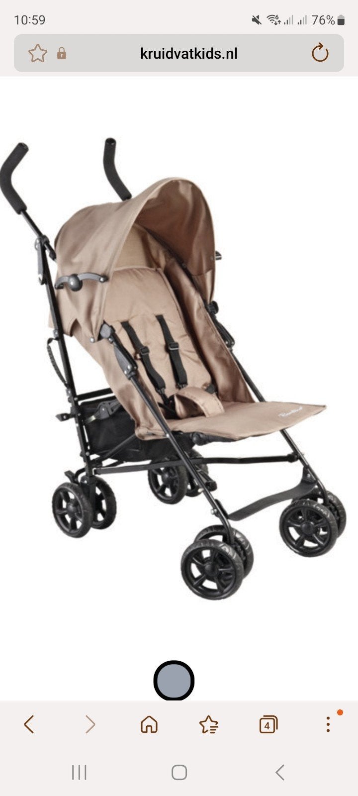 Compacte en lichtgewicht buggy - ideaal voor onderweg, Kinderen en Baby's, Kinderwagens en Combinaties, Ophalen, Gebruikt, Overige merken